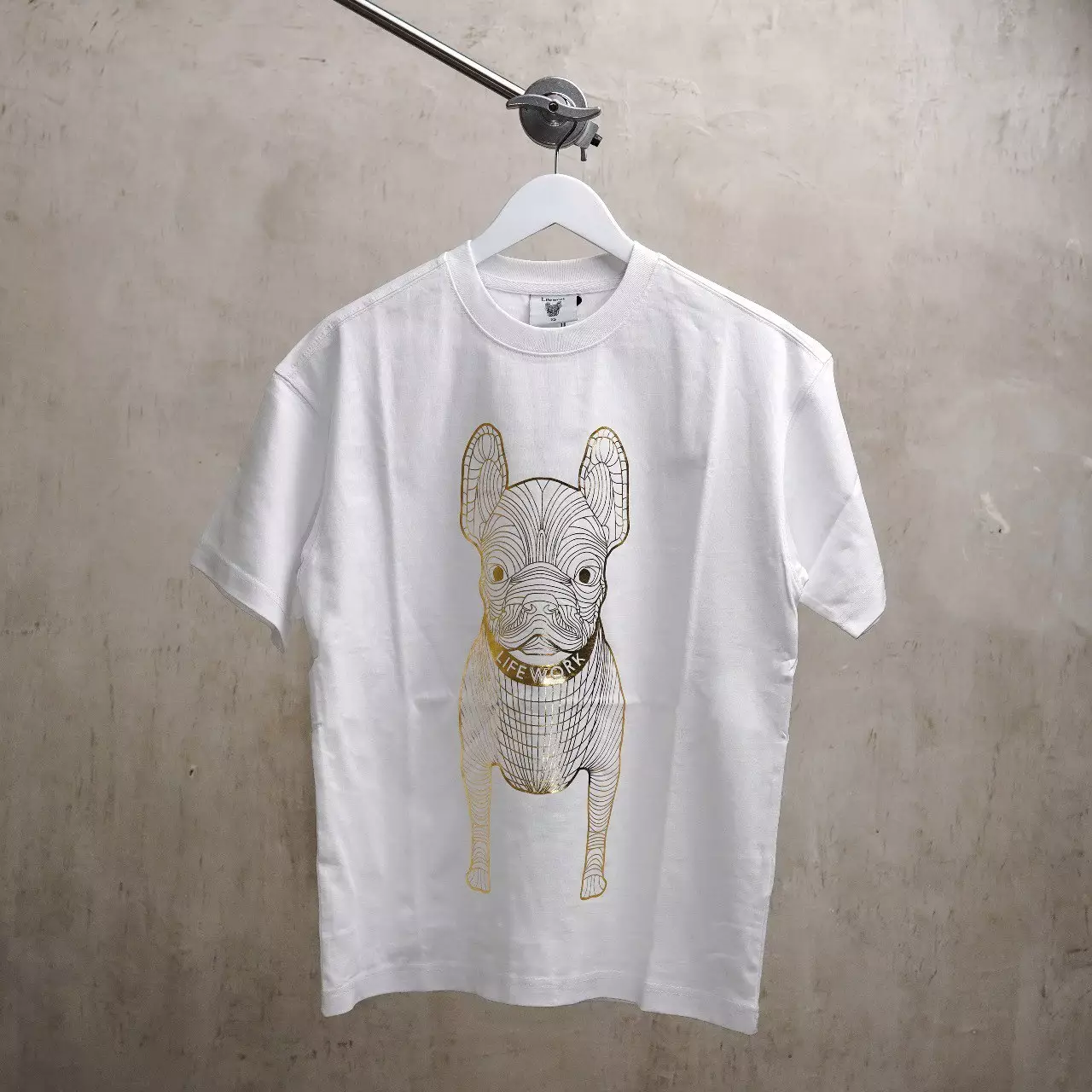 Kaos LIFE WORK RADOG GOLD WHITE TSHIRT 100% ORIGINAL