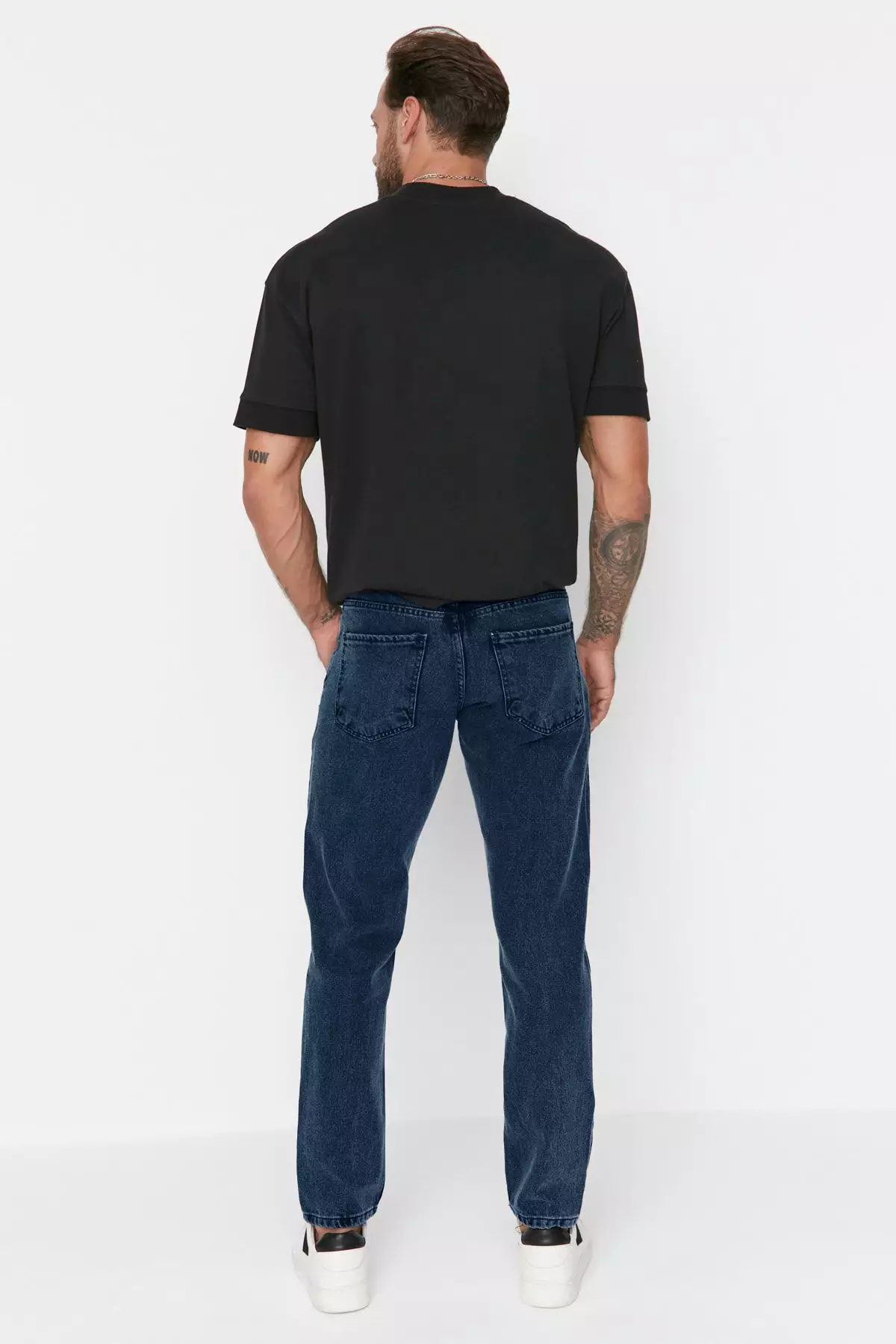 Navy 100% Cotton Essential Fit Jeans Tmnaw23Je00104