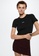 Mango black Message Ribbed T-Shirt CA0E1AABFD6D3AGS_3