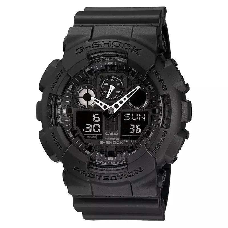 Jam Tangan Pria Casio G-Shock G-Classic GA-100-1A1DR Analog Digital Dial Resin Band