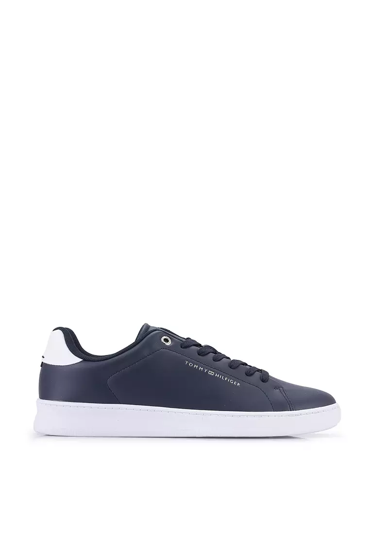 Tommy Hilfiger Court Cupsole Leather Lace Up Trainers