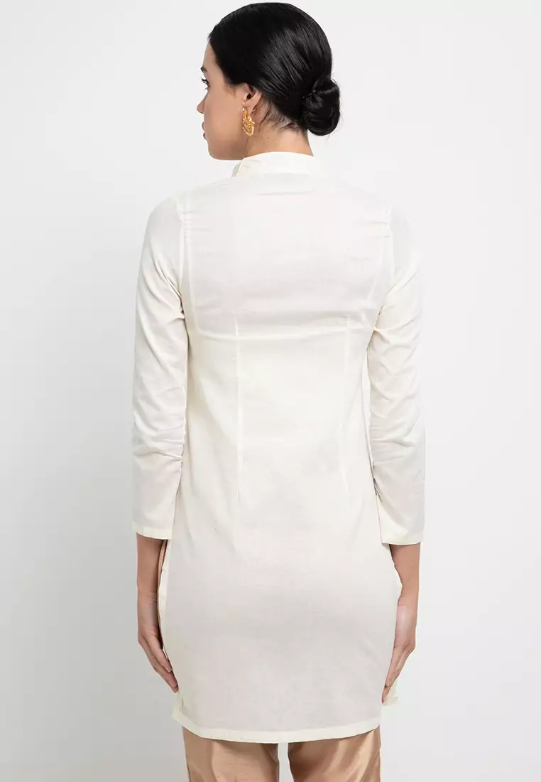 Chanira Festive Liah Tunic-White BW