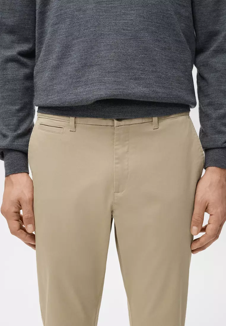 Pantalon Cropped Tapered Chino Pants