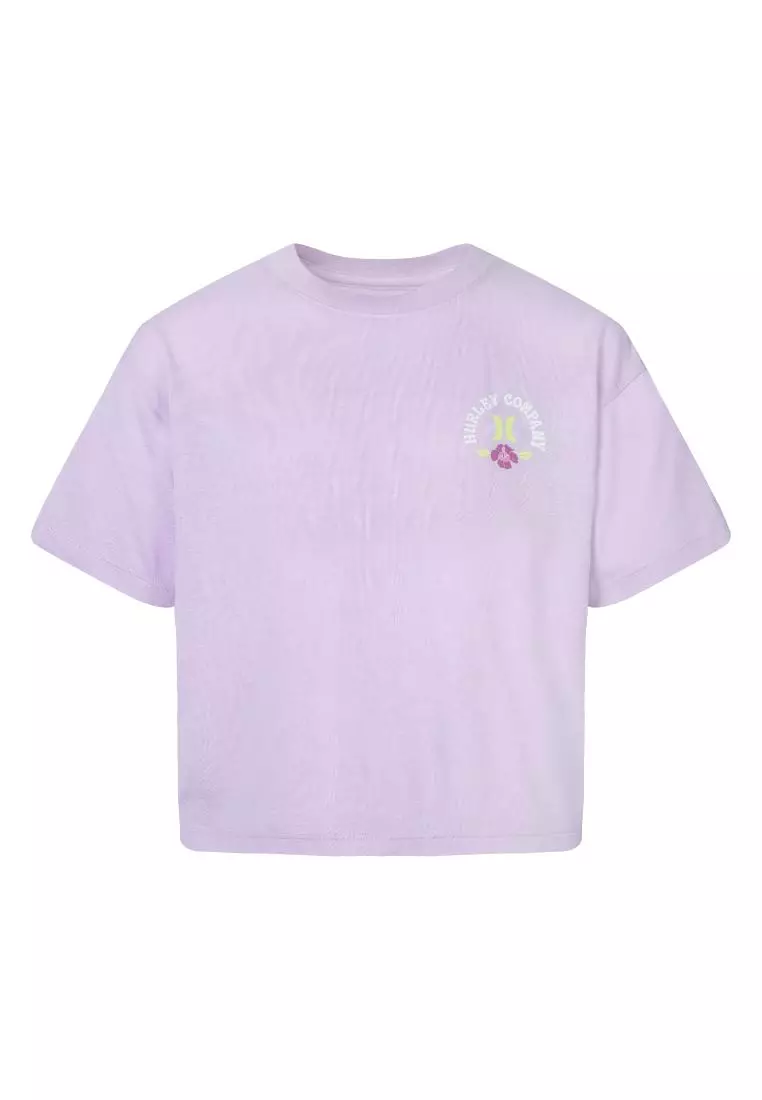 Purple Jacquemus T Shirt Fleur Pumpkin On Lavender Long Sleeve