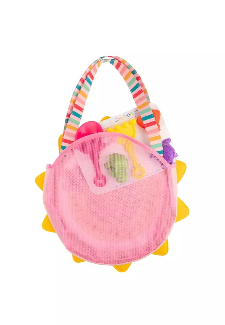 Beach Tote With Sand Toys Sunshine