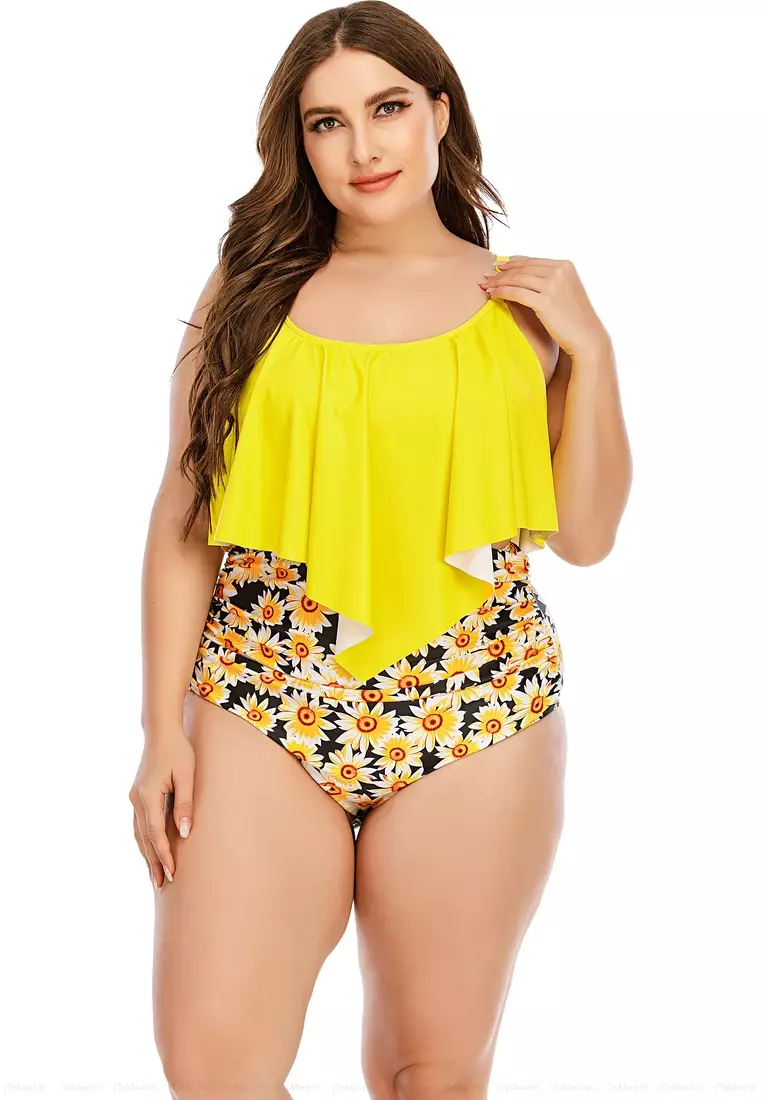 Yellow plus online swimsuit