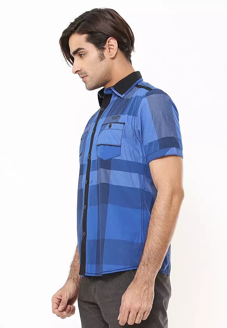 LGS - Kemeja - Slim fit - Motif - kotak Kotak - JSH.390.S727F.542.C