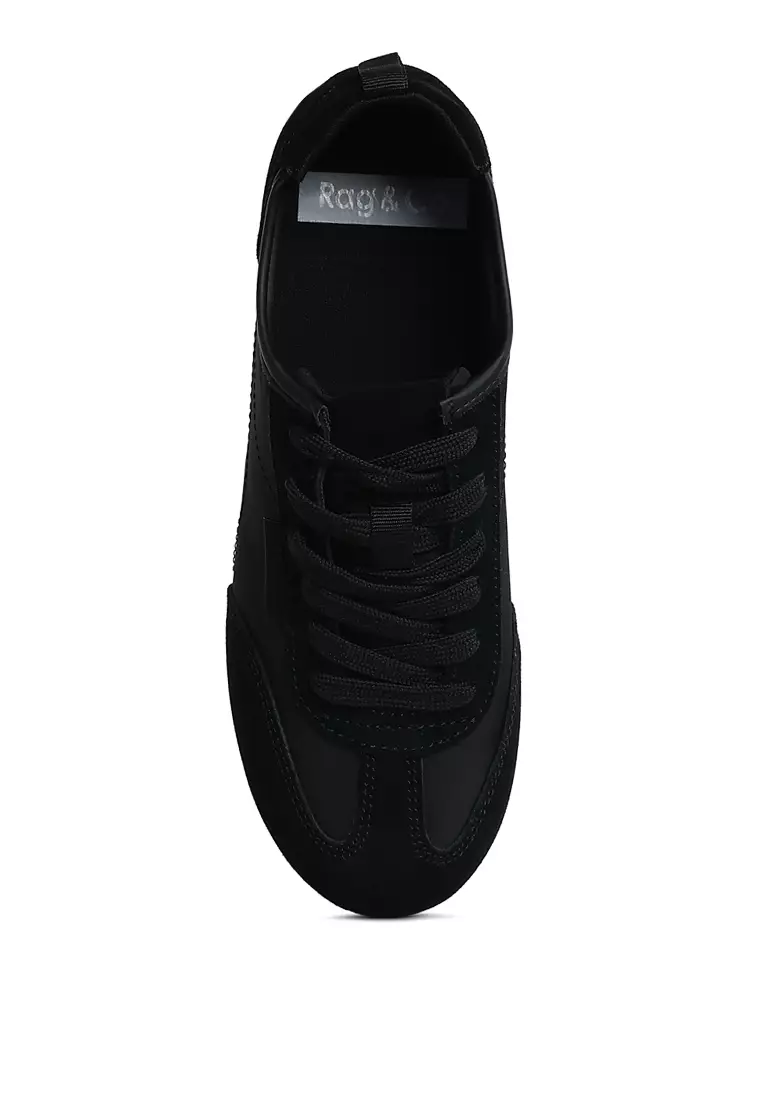Suede Sneakers in Black