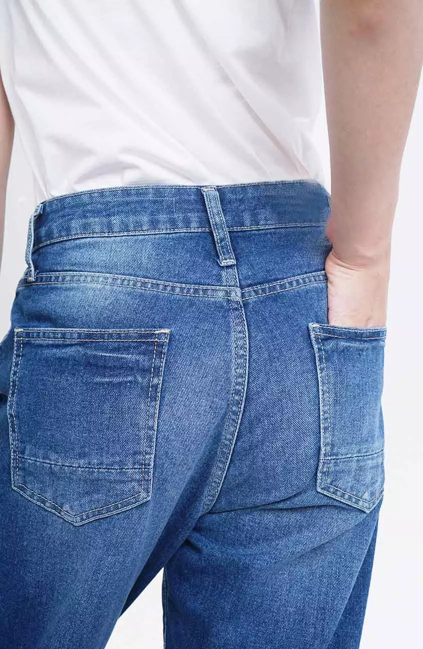 Celana Jeans Wanita Straightcut G6 Series Medium Blue