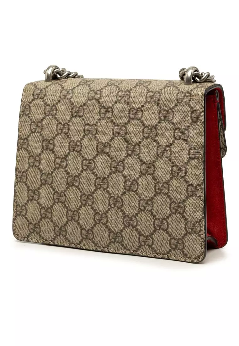 Pre-Loved Gucci Small Gg Supreme Dionysus Crossbody