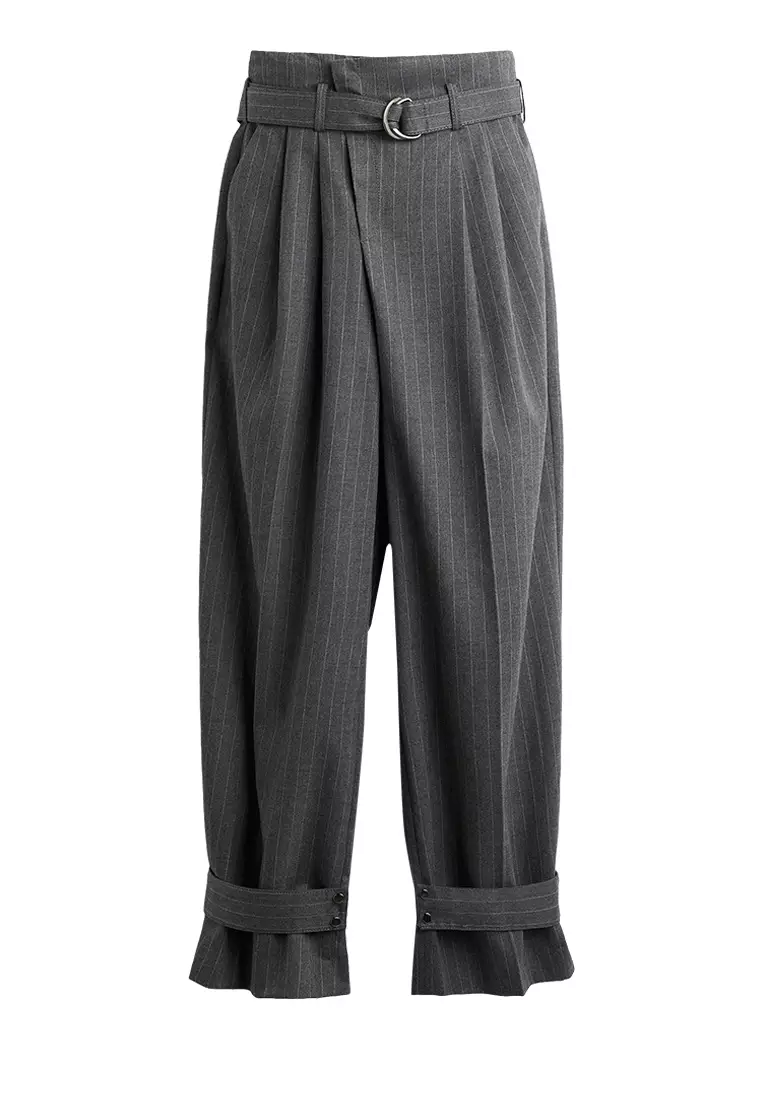 ZARA High-Waist Striped Trousers 2025 Buy ZARA Online ZALORA