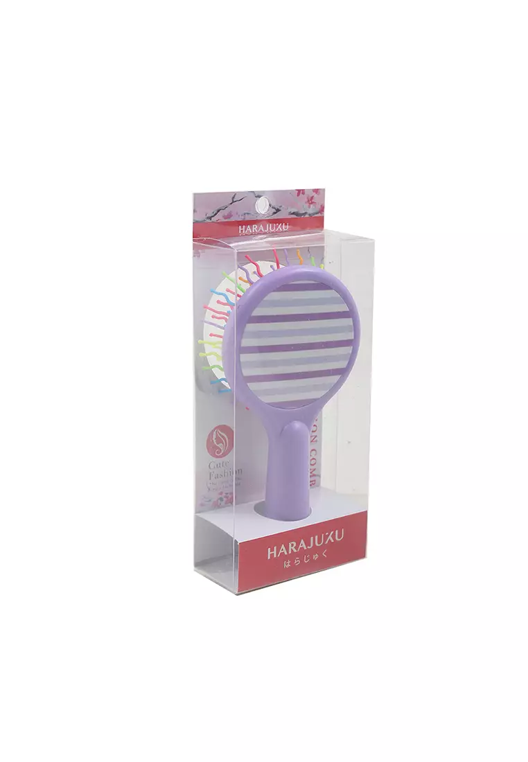 L.Blend Rainbow Hair Comb Stripes Pattern Type P Light Purple