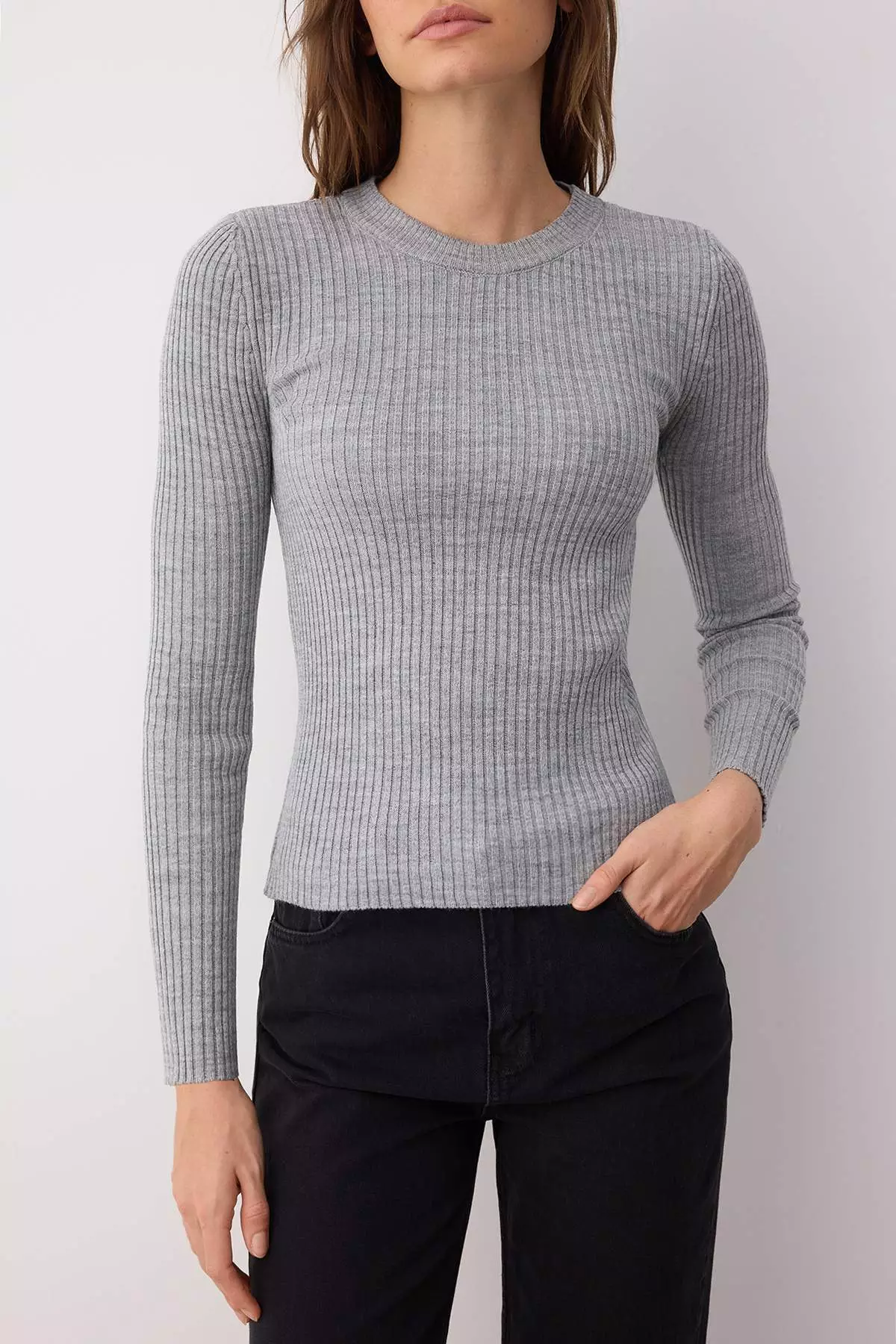 Black-Gray Double Pack Knitwear Sweater