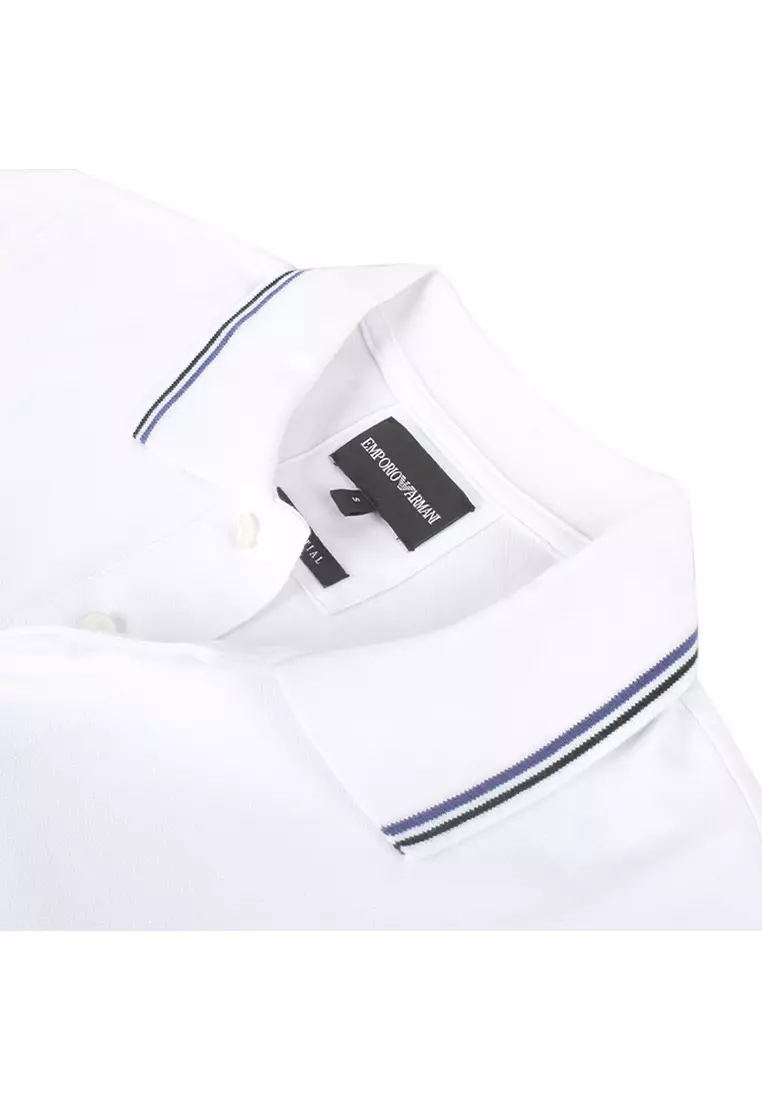 Mens armani 2024 long sleeve polo
