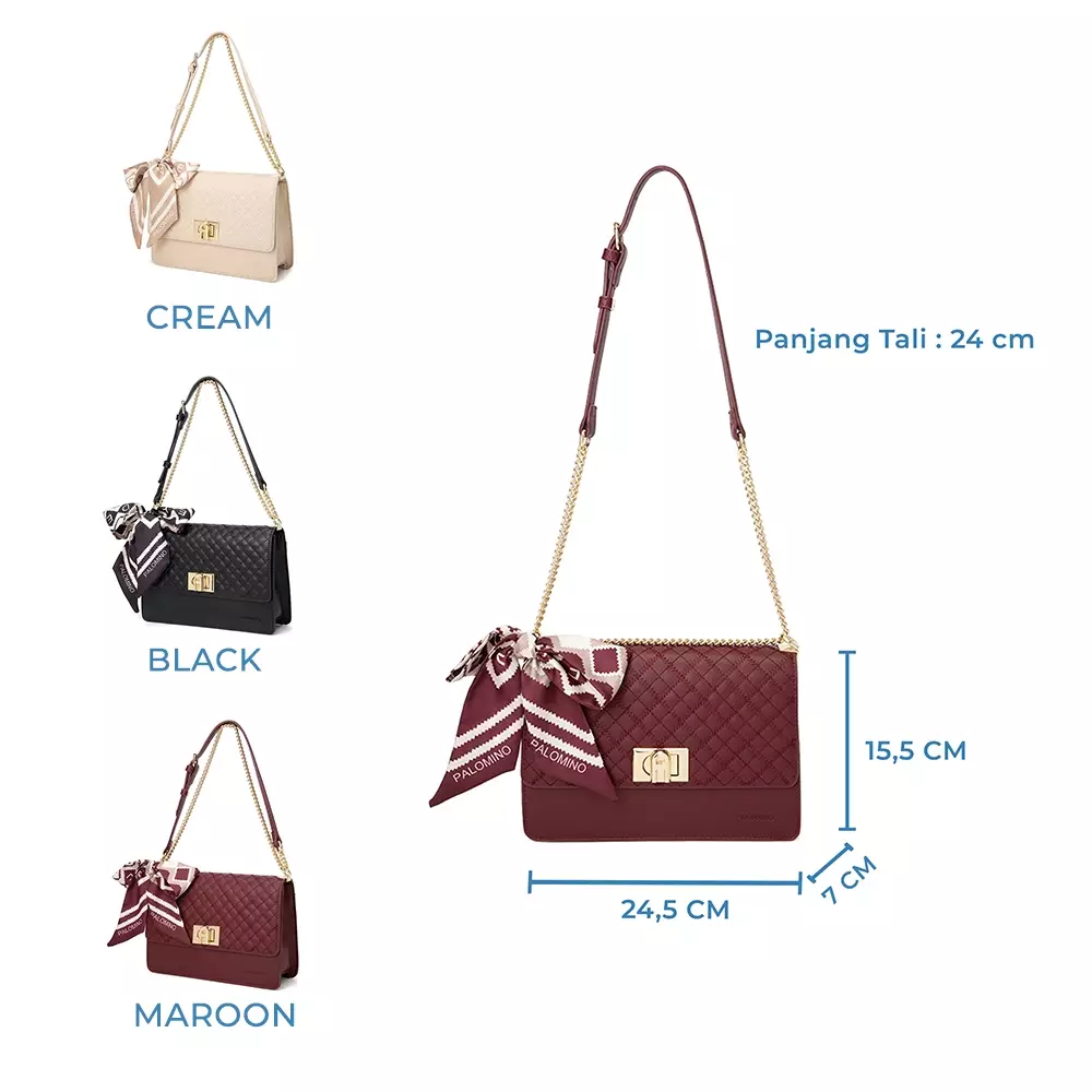 Palomino Marleta Slingbag Wanita Warna Cream