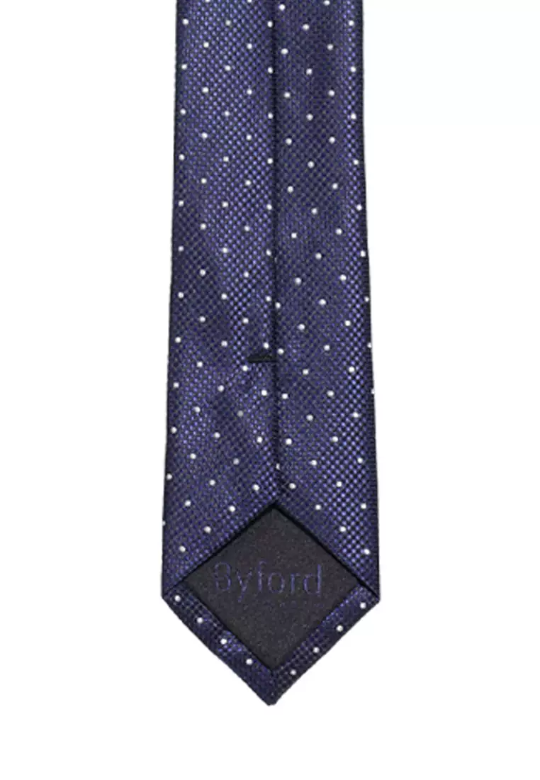 Byford Mens Micro Polyester Neck Tie 6.5 - 3026006B-34BlueDot