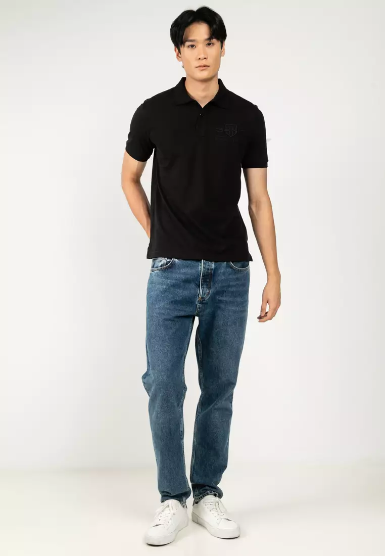 Tonal Shield Polo Shirt