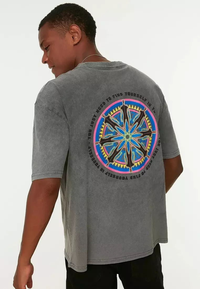 Cotton Faded Graphic T-Shirt