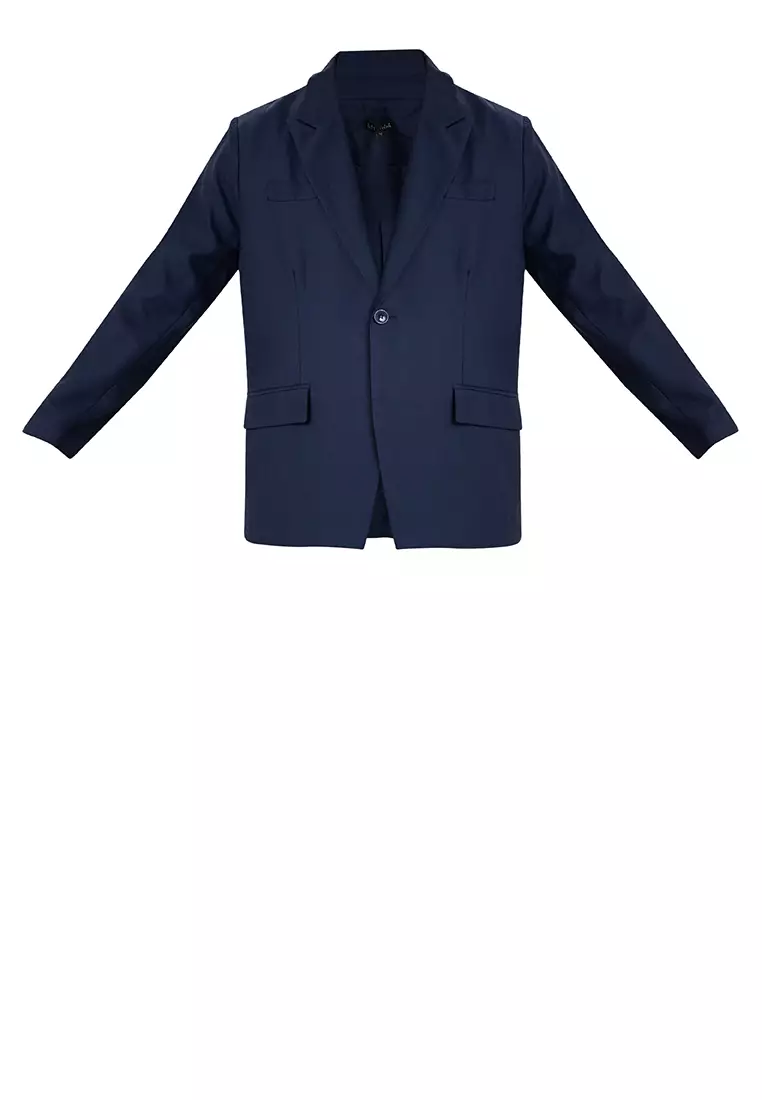 Futuristic side button blazer outlet