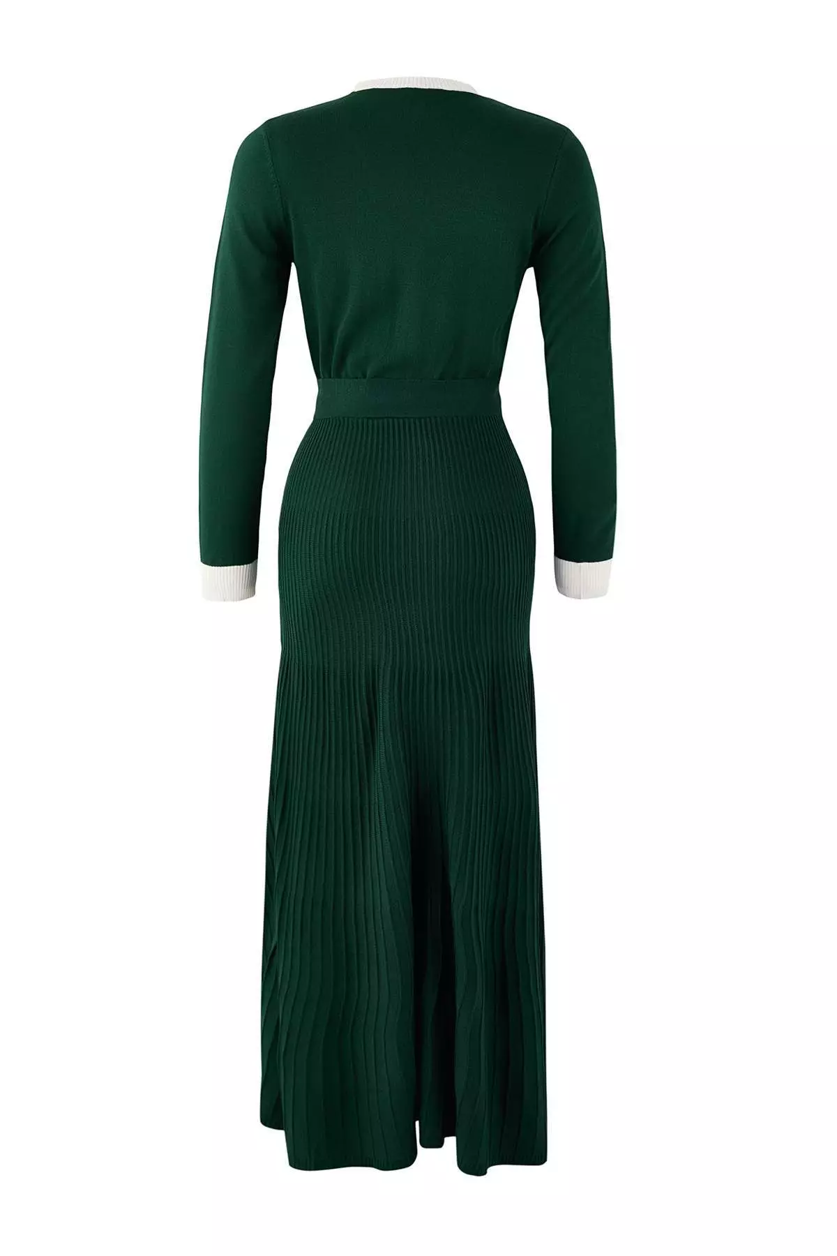 Buy Trendyol Emerald Green Pleated Knitwear Dress Tctaw26Eb00067 Online |  ZALORA Malaysia