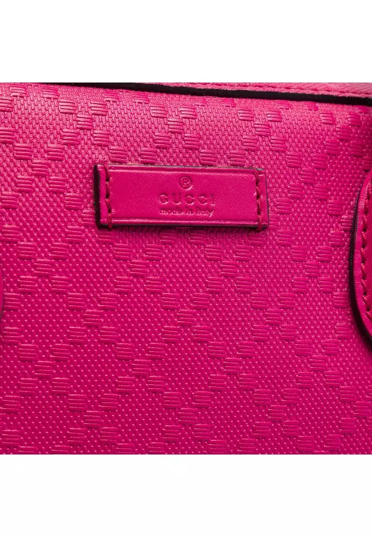 Pre-Loved Gucci Diamante Bright Calfskin Satchel