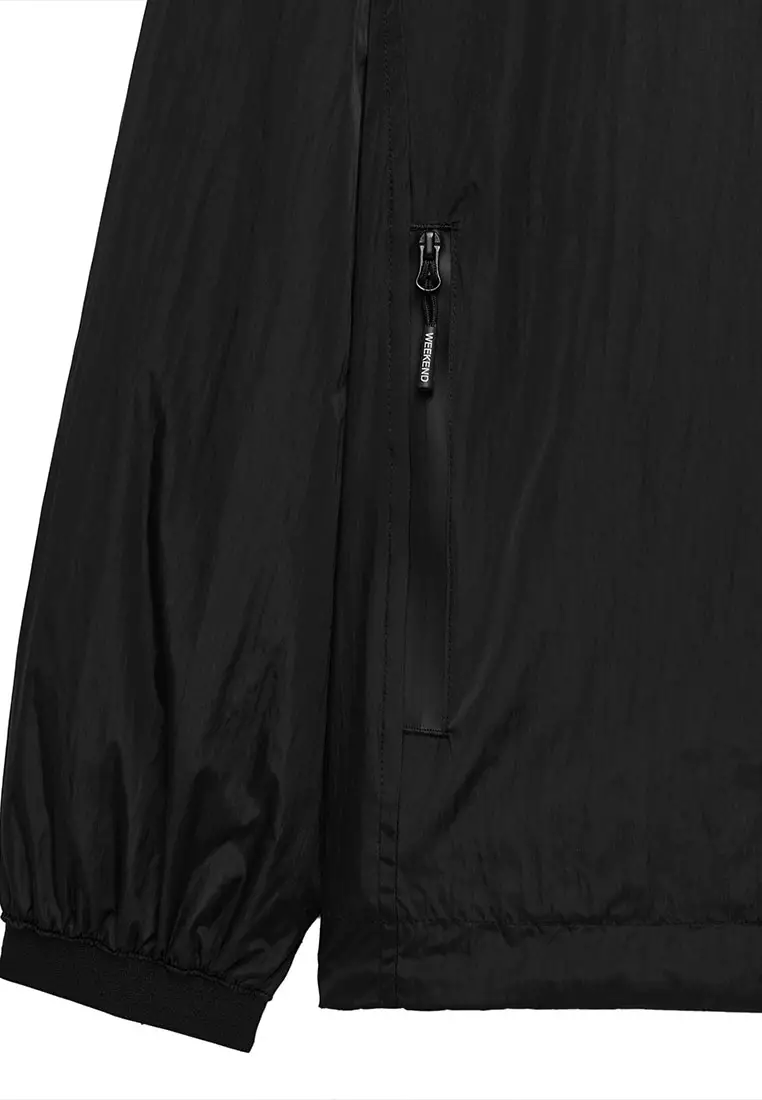 MENS BLACK RANGLIN WO ZIP OVERHEAD JACKET
