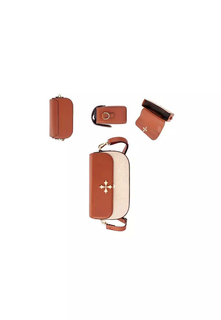 Tas Selempang Wanita Sling Bag Bahan Kulit PU Leather Premium BAEOS