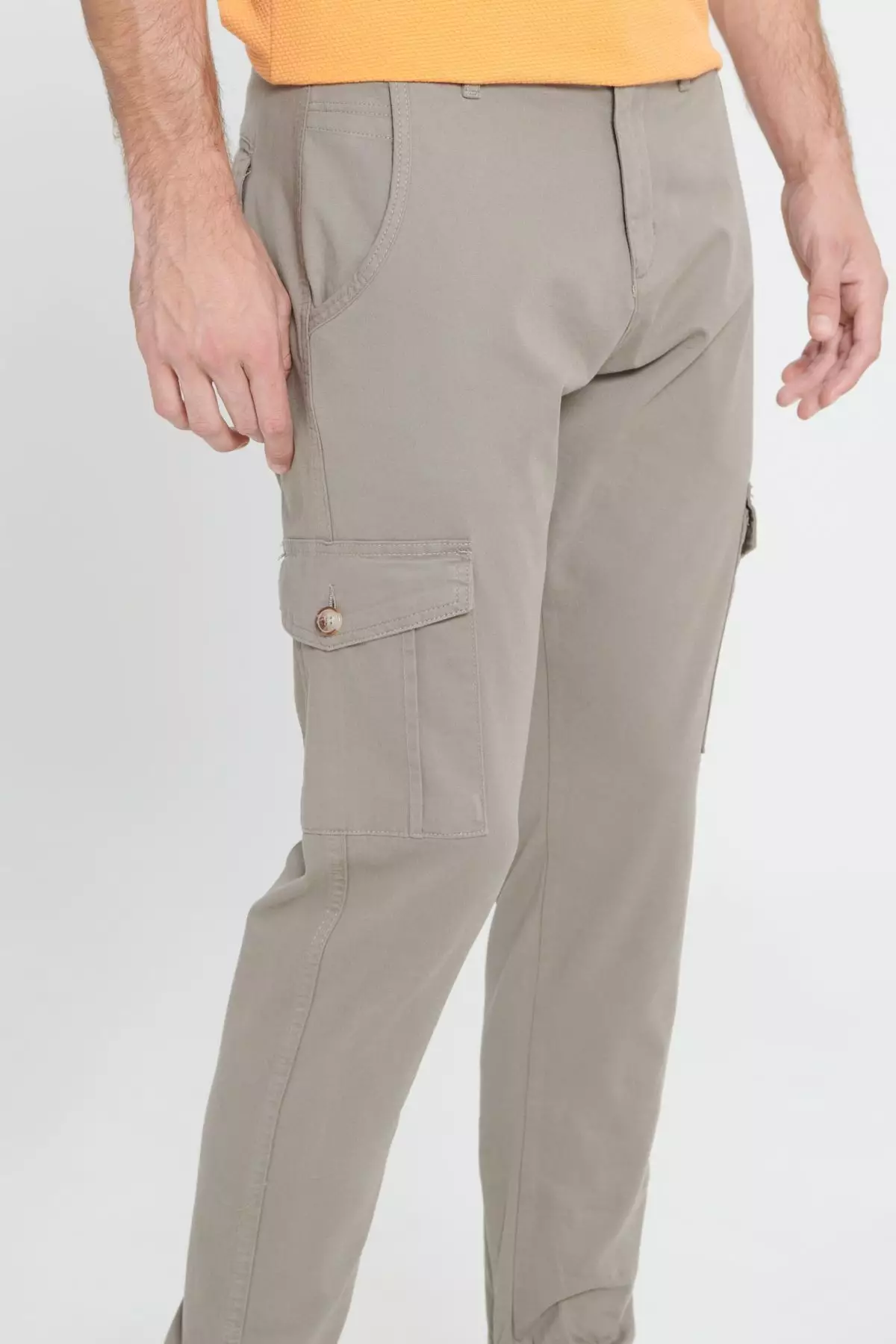 Slim Fit Cargo Pocket Flexible Trousers