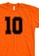 MRL Prints orange Number Shirt 10 T-Shirt Customized Jersey 13BECAAA709E5BGS_2