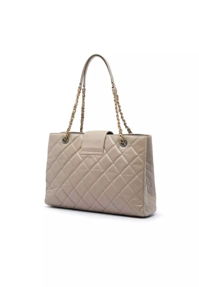Pre-Loved Chanel Quilted Glazed Calfskin Daily Walk Tote
