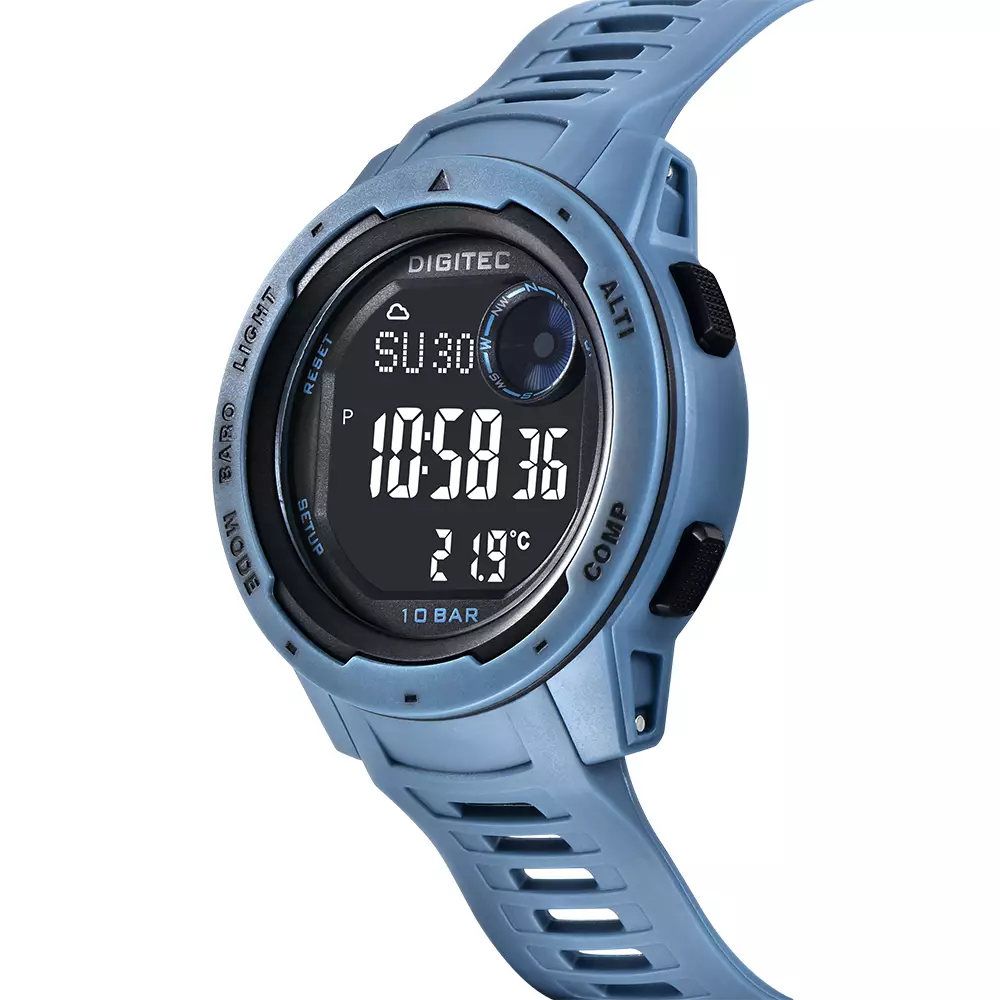 DIGITEC Jam Tangan Digital Pria DS-8100T Sport Watch - BL4B Blue