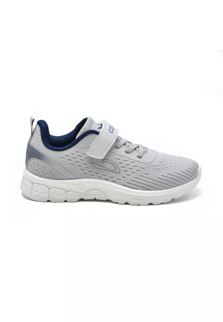 Carvil Sepatu Anak Mizura-03 SC Light Grey/White
