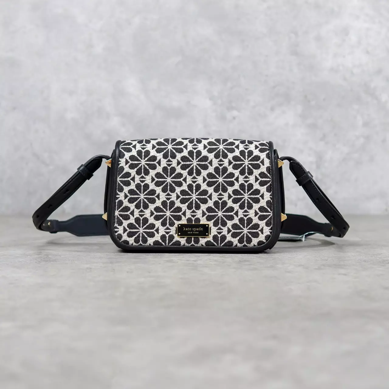 Tas KATE SPADE JACQUARD FLORAL BLACK HOBO BAG CROSS BODY BAG 100% ORIGINAL