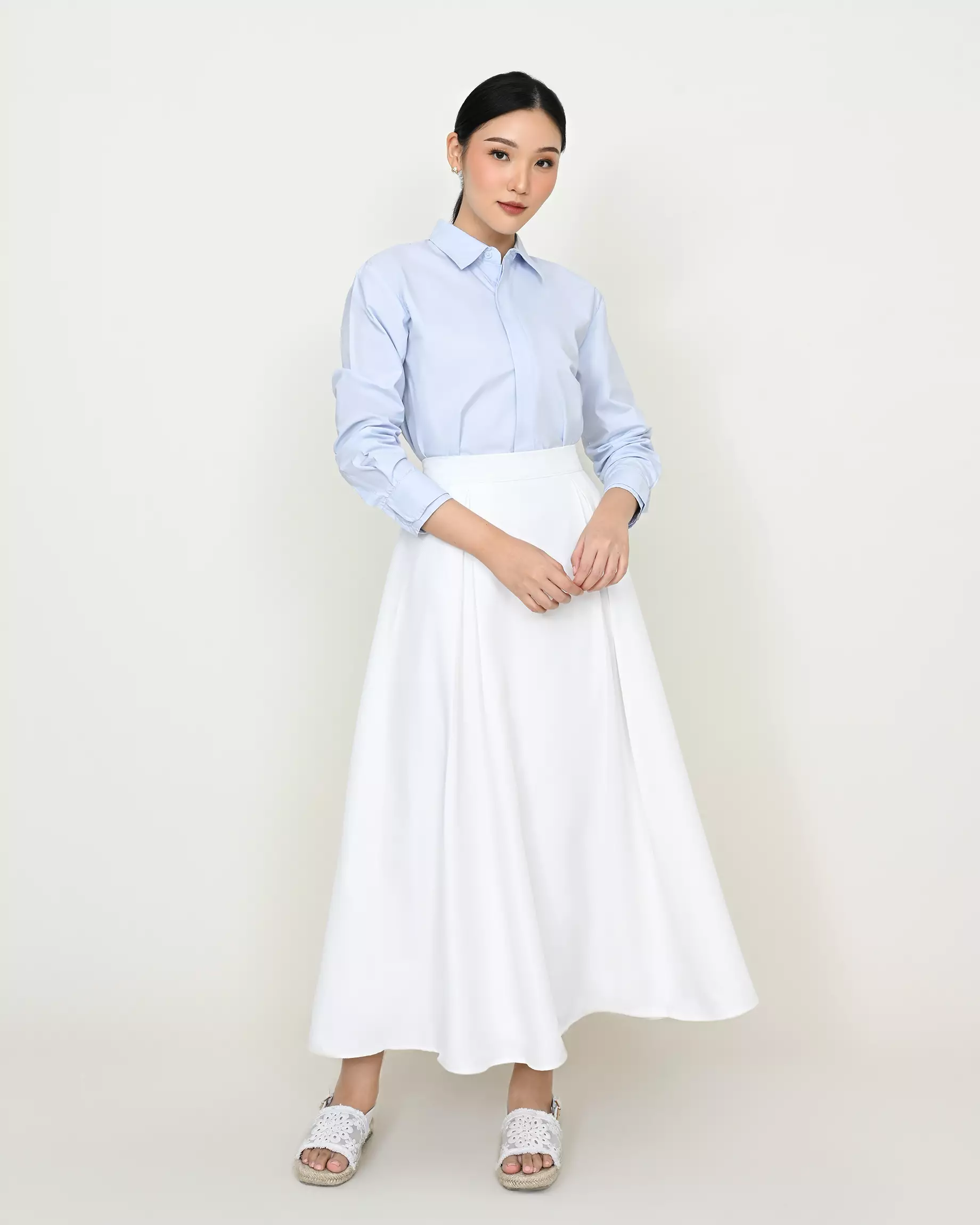 Geulis.id CHITOSE SKIRT - Brokenwhite