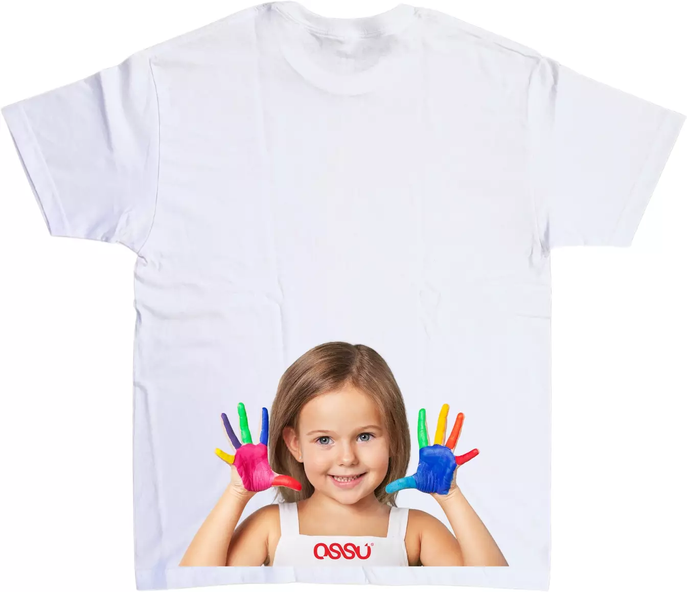 Ossu Peek A Boo Printed White Tshirt