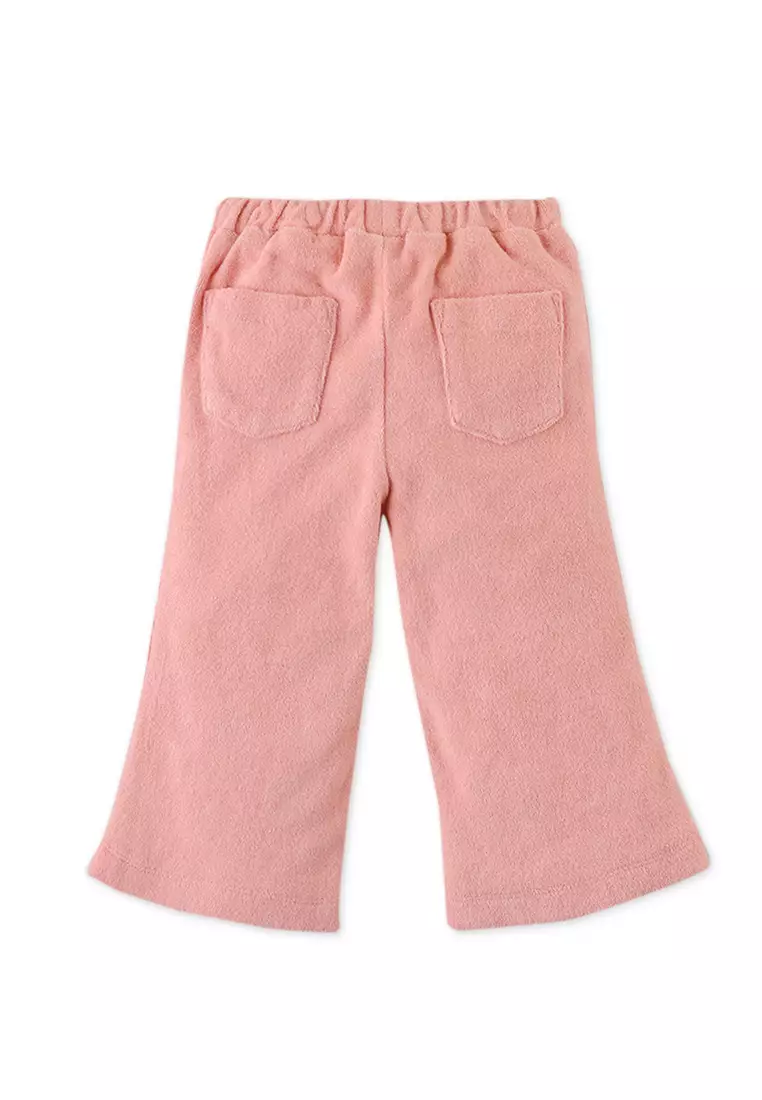 Baby Girls Flare Pants With Trim