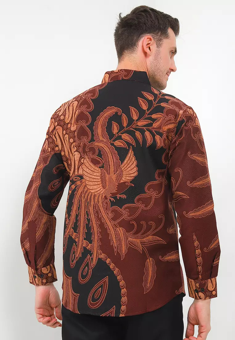 Batik Talenta Exclusive Lengan Panjng Dobby Katun Halus Samurai Black