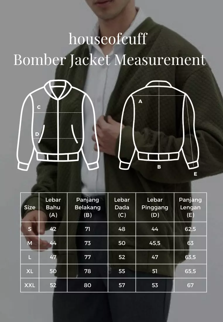Houseofcuff Jaket Bomber Polos Windbreaker Hitam