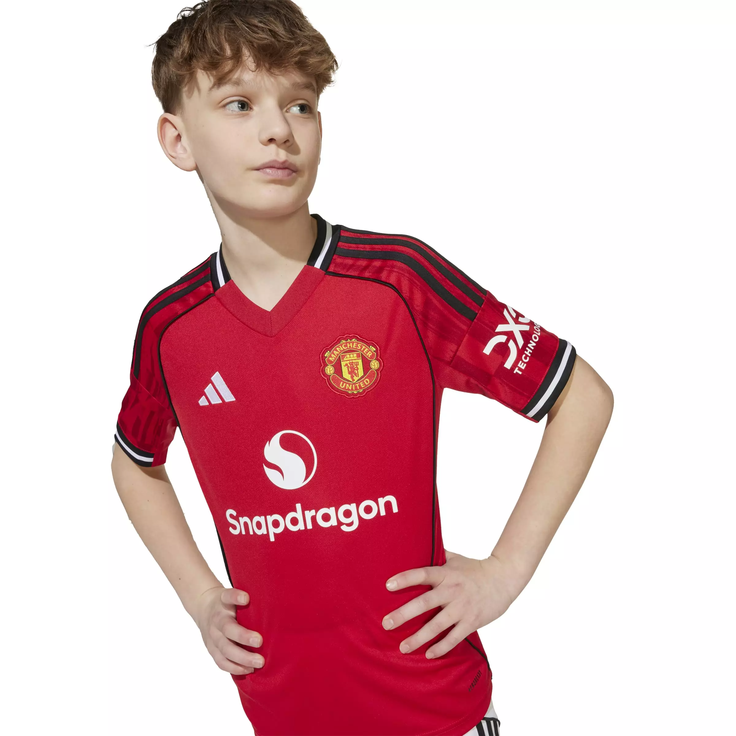 ADIDAS Manchester United 25/26 Home Jersey Kids JP3013 - Jersey Anak (Merah)