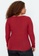 Trendyol red Plus Size Rbbed Blouse 0BF6AAA7FF90B3GS_2