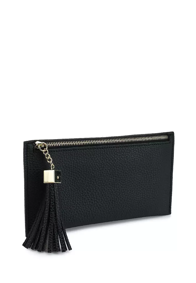 Pebbled Pouch With Card Holder