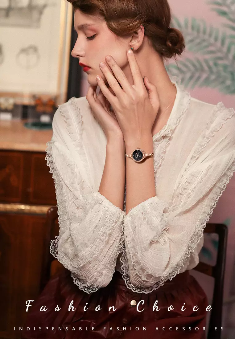 Jam Tangan Wanita Untuk Baja Penuh Gelang Display Kuarsa Tahan Air Jam Tangan Gelang Cewek