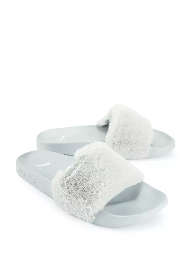 Puma fluffy slides sale