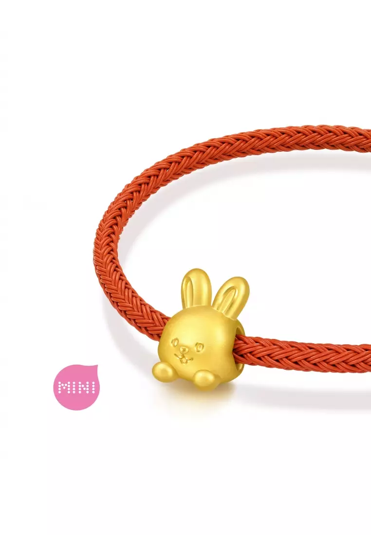 999 Gold Rabbit Charm for Women & Men 95962C  [Bracelet not included]