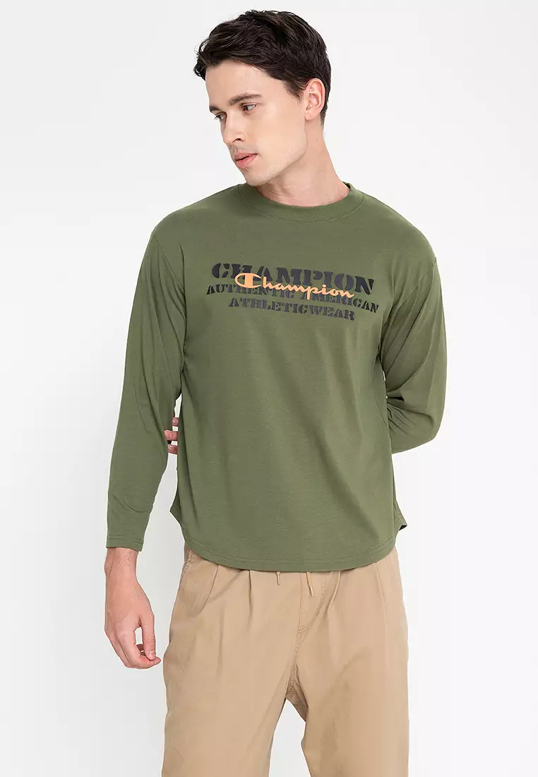 Green champion top long sleeve