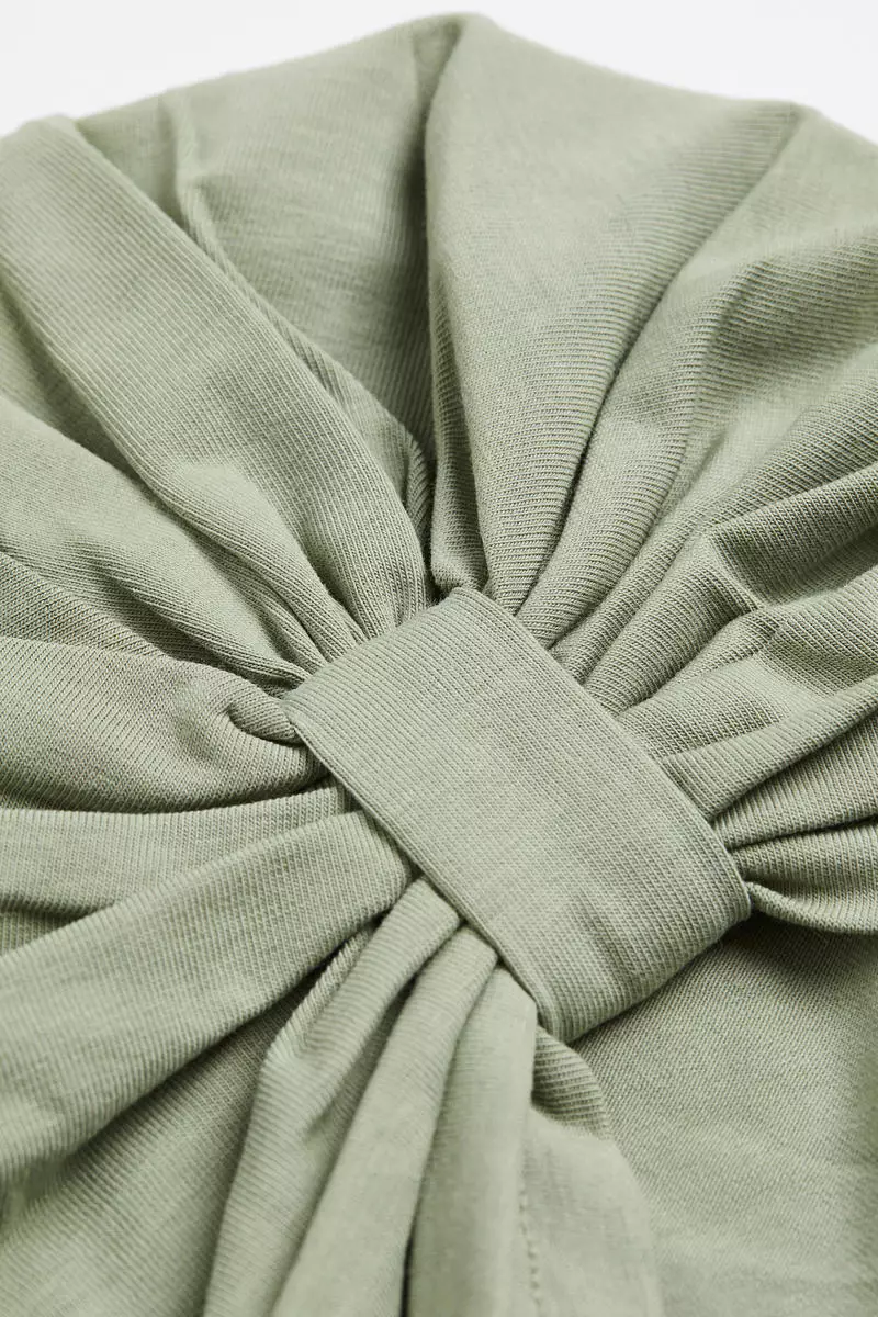 Knot-detail jersey hat