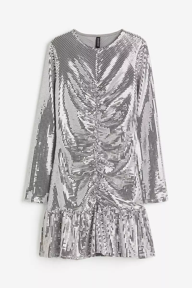 Buy H&M Sequined gathered dress 2026 Online | ZALORA
