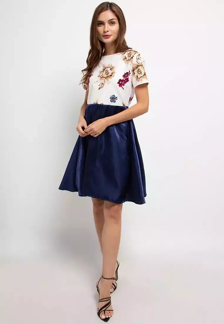 Chanira Sacha Dress-Navy Multi