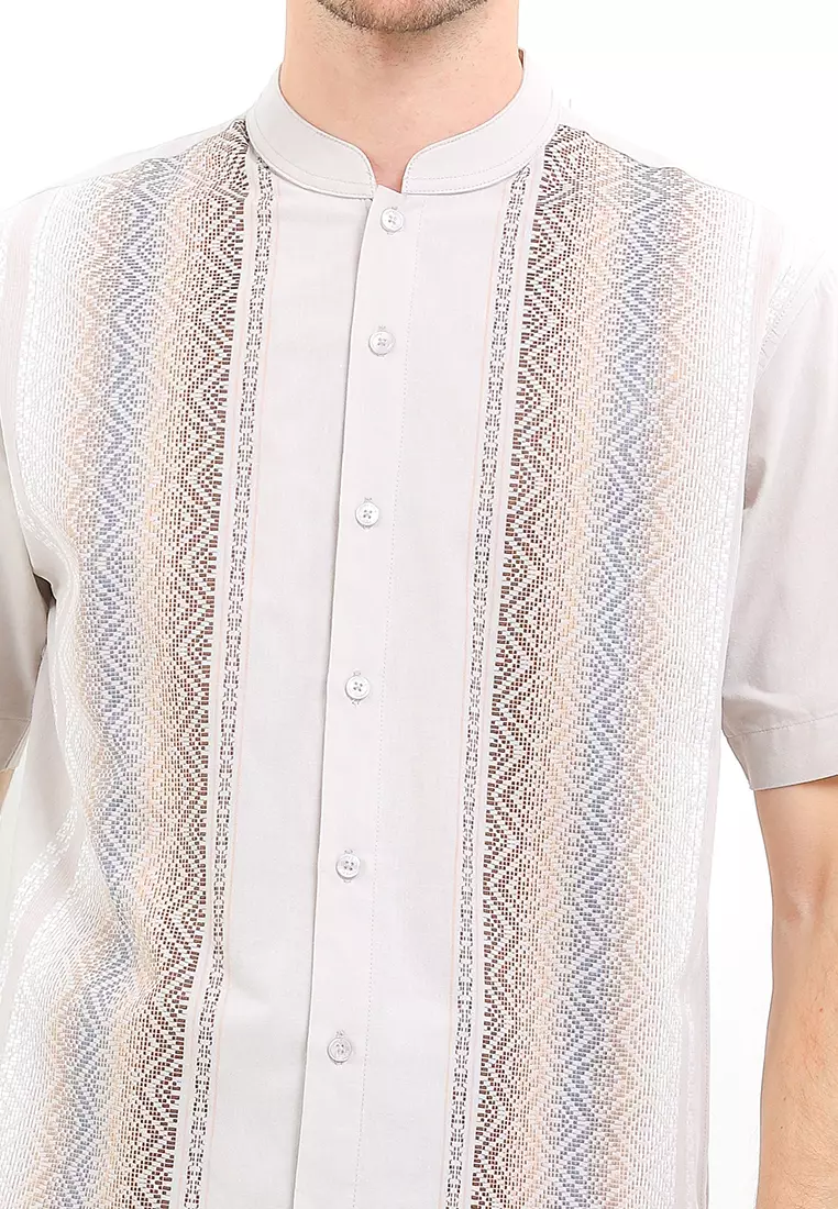 Italian Straw Short Sleeve Baju Koko