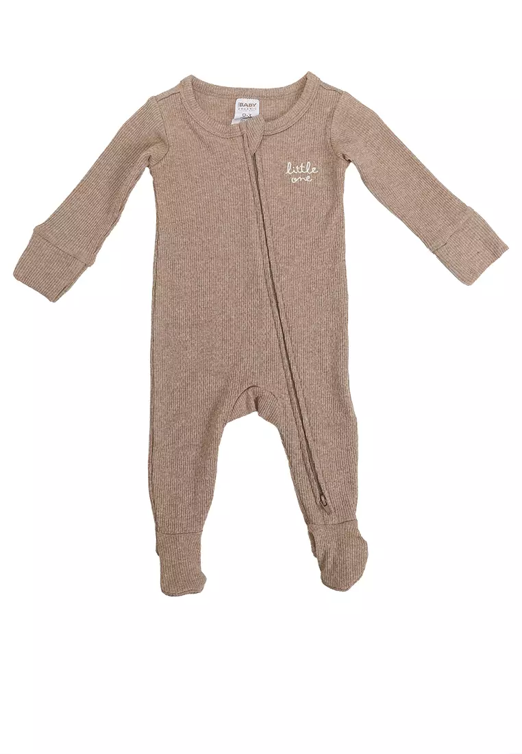 Organic Pointelle Zip Romper